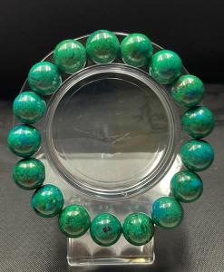 Natural Crystal Chrysocolla 天然水晶 凤凰松12m 手串 Bracelet