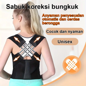 Dukungan Postur Kembali Korektor Punggung untuk Remaja Korektor Punggung dan Bahu Terbuka Penyangga Postur untuk Nyeri Punggung