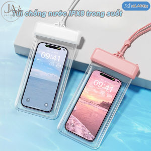 JACIRCLE Túi chống nước IPX8 trong suốtcảm ứng cực nhạyBảo Vệ Điện Thoại Dưới Nướcnhận diện Face ID/Vân tay