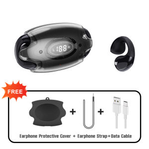 JQVITEK OWS Crystals Siri Sukan Fon Kepala Tanpa Wayar Tahan Peluh EarClip Penghantaran Tulang Bluetooth 5.3 Bunyi Arah - EP28