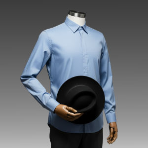 JB - Princeton Shirt Blue - Kemeja Kasual Lengan Panjang Pria