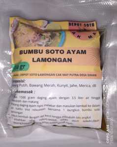 bumbu soto Lamongan 250 gram
