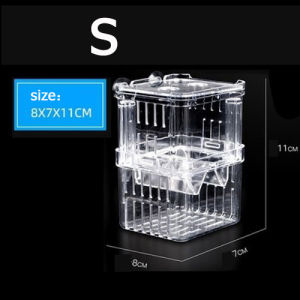 Aquarium Fish Breeding & Feeding Hatching Box - Transparent Acrylic Tank for Aquariums