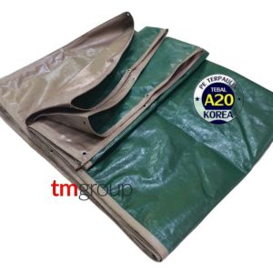 Terpal A20 Korea Biru Hijau Gold armi 3x4 3x5 3x6 2x5 4x4