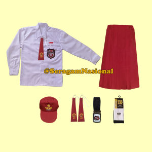 Setelan Seragam Sekolah Panjang Anak SD Perempuan