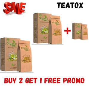 *Big Sale* (Buy 2 Get 1 Free) Organic Teatox Original 100g For Detoxification
