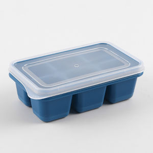 4PCS Mini 6 Grid Ice Cube Tray with Lid Silicone Ice Box Quick Freezer Jelly Mold Fruit Popsicle Maker Summer Party Homemade Cold Drink DIY Tools