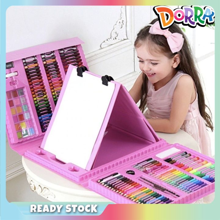 READY STOCK - 208/150pcs Children watercolour pen painting set drawing ...