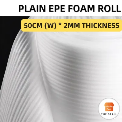 2MM EPE Foam Roll 50cm(W)x5M / Plain Polyethylene Foam Wrap / Fragile Item Protector