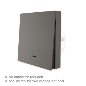 （3Days Arrive）MOES Tuya ZigBee smart wall Switch No Neutral Wire No Capacitor Needed Smart Life 2/3 Way Works with Alexa/g oogle Home 2mqtt   No Support DC