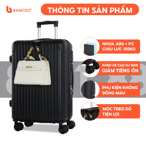 Vali kéo du lịch 8801 Bamozo Size 20 Vali Size 24 Bản Thường Và Cao Cấp Vali nhựa ABS chống va đập chống trầy xước bền đẹp thời trang LỖI 1 ĐỔI 1