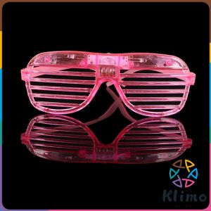 KLIMO LED Fluorescent Glasses Glow Cold Light Glasses Fashion Light Up Flash Rave Luminous Glasses Holiday Party KTV Ba