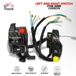 AEROX V1 HANDLE SWITCH with HAZARD LIGHT for AEROX / MIO I 125 / MIO MXI CARBON / MATTE BLACK SET DM-011