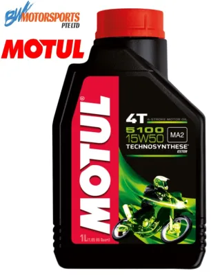 MOTUL 5100 4T 10W-40 / 15W-50 SEMI SYNTHETIC ENGINE OIL 1L