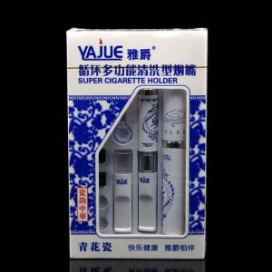 YAJUE YJ081 PIPA FILTER SARINGAN ASAP PERMANEN 3 TRIPLE TAHAP FILTRASI KHUSUS 8MM MOTIF NAGA