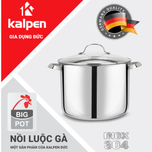 Nồi Luộc Gà Kalpen Lermat Inox 304 Bằng Cấu Trúc 5 Lớp 30cm Dung Tích 15L Bảo Hành 5 Năm