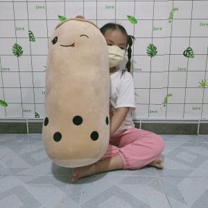 GỐI ÔM NGỦ CHO BÉ HÌNH LY TRÀ SỮA LOẠI LỚN 70CM VẢI MINISO CO GIÃN 4 CHIỀU MỀM MỊN