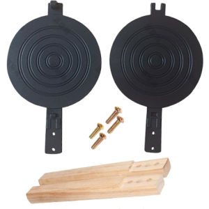 Chảo Khuôn Bánh Kẹp Vòng Cán Gỗ PVN7496 Khuôn Chảo Nướng Đường Phố: Bánh Kẹp Bánh Bông Lan Bánh Cá Trứng gà non Bạch Tuộc..... - Pan Waffer maker