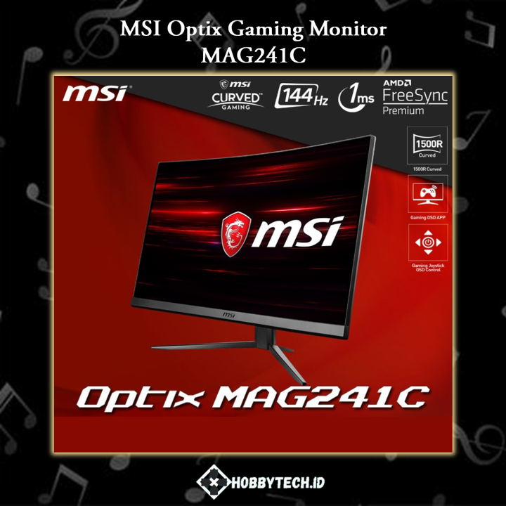 MSI Optix MAG241C Curved 144Hz Gaming Monitor | Lazada Indonesia