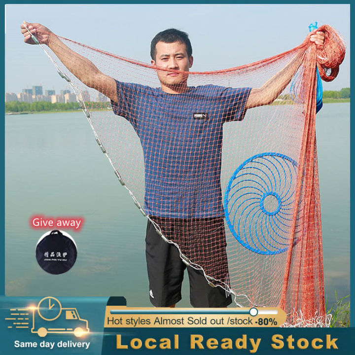 Hand Throw Fishing Net Hand Throw Net with Flying Disc High