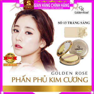 Phấn phủ kiềm dầu dạng nén cao cấp chính hãng Golden Rose phấn phủ nén phấn phủ chống nắng siêu mịn che khuyết điểm tốt cho da dầu da mụn da nhạy cảm da khô phấn phủ kim cương phấn phấn phủ kiềm dầu loại xịn - Shopping vip