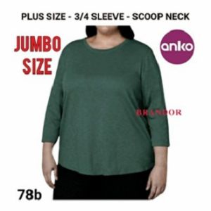 Brandor - Big Size / Plus Size - Long Sleeve Shirt - Atasan Lengan Panjang Olahraga Wanita By ANKO ( ants78 )