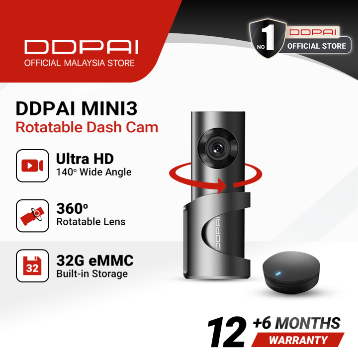 DDPAI Dash Cam Mini3 1600P HD Dvr Car Camera Auto Drive Vehicle Video