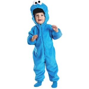 Halloween Childrens Performance Wear Costume cos Clothing Cookie Monster Aimo Childrens Clothing Pajama Sesame Street