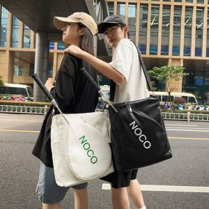 HAINDI ครอสบอดี้ กระเป๋าสายสะพายสำหรับใส่ไม้เทนนิส กันน้ำกันน้ำได้ จุได้มาก กระเป๋าแบดมินตันสำหรับเด็ก กระเป๋ากีฬาฟิตเนส สายปรับได้ กระเป๋าแร็กเก็ตเทนนิส ผู้ใหญ่เด็กๆ