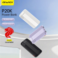 CCC Awei P53K High-capacity power bank 10000mah compact ultra-thin ultra-light power bank 2 charging ports in 2 charging port good quality high-end battery core included 3C Battery Can be taken on the plane. 