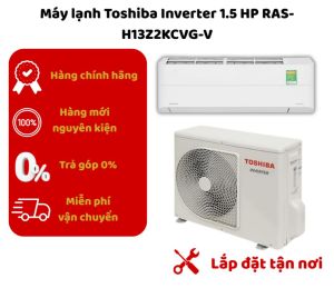 Máy lạnh Toshiba Inverter 1.5HP RAS-H13Z2KCVG-V chính hãng tiết kiệm điện