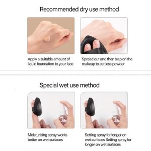 5Pcs Eye and Corner Travel Loose Puff Makeup Sponge Contouring Eye Makeup Tool Corner Blending Sponge