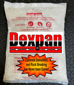Dexpan Expansive Demolition Grout 11Lb. Bag for Rock Breaking Concrete Cutting Excavating. Alternative to Demolition Jack Hammer Breaker Jackhammer Concrete Saw Rock Drill (DEXPAN11lLBSBAG1)(77-104 F)