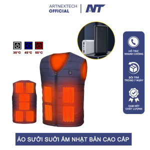 [GIẢM GIÁ] Áo Sưởi Ấm Nhật Bản Cao Cấp PIN Dung Lượng Cao Sử Dụng 15-18 Tiếng Bảo Hành 12 Tháng