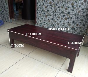 Meja tv meja lesehan meja makan full kayu jati belanda siap pakai panjang 100cm lebar 40cm tinggi 30cm