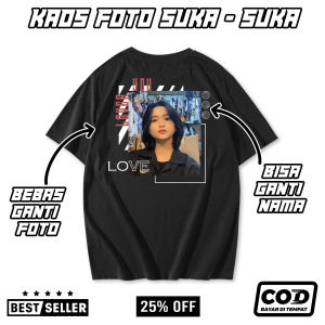 KAOS CUSTOM AESTHETIC 10 - BEBAS REQUEST PAKAI FOTO DAN NAMA SENDIRI - KAOS BUCIN STREETWEAR - KAOS VIRAL PRIA WANITA BAYAR DI TEMPAT (COD)