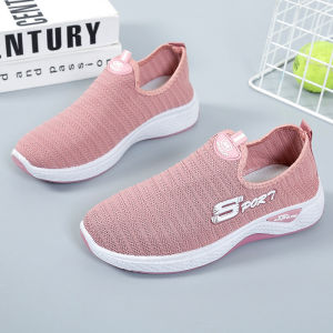 Lollipop Fashion 💝 Ready Stock 💝 Sport Slip on Sneaker Womens Sport Shoes Kasut Walking Running Lady Perempuan Wanita Lawa Gift