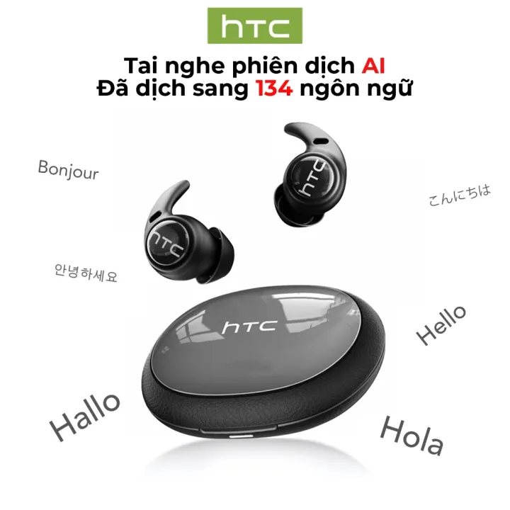 HTC NE76 AI Translation Tai nghe Bluetooth 6.0, tai nghe ASMR hỗ trợ giấc ngủ, dịch thuật thời gian thực, khử tiếng ồn, chất lượng âm thanh HiFi độ nét cao, giảm nhiễu cuộc gọi và tích hợp micro | BigBuy360 - bigbuy360.vn