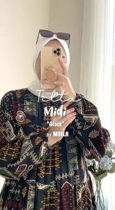 TILTA MIDI DRESS & GAMIS CANTIK BLACK: Bahan Nyaman dan Lembut