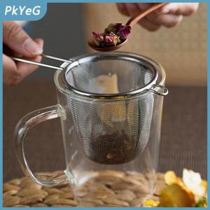 PkYeG Thép không gỉ trà Infuser tái sử dụng trà rò rỉ Lọc Ấm trà lọc tai duy nhất hình dạng cà phê thảo mộc gia vị khuếch tán với xử lý