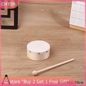 [COD] CHYIN Frame Drums 4 6 7 8 9 10 Inch Hand Drum Wood Drum With Drum Stick Set Musical Game Kids Educational Toy Percussion Instrument