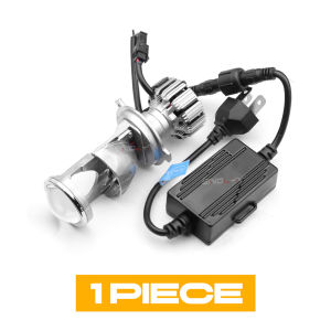 Sinolyn 50W H4 LED Headlight Bulbs Mini H4 Bi-LED Projector Lens High/low Beam 5500K Waterproof Conversion Kit Plug & Play Motorcycle Car Accessories