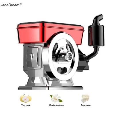 JaneDream Car Mounted Solar Air Freshener Rotating Tractor Ornament Car Interior Fragrance Diffuser Perfume Spin Ornaments Engine Decoration