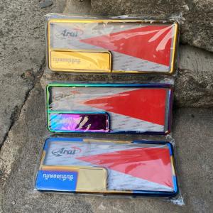 COVER PLAT NOMOR BINGKAI PLAT NOMOR MOTOR MODEL TULISAN THAILAND ORIGINAL ARAI PLUS MIKA