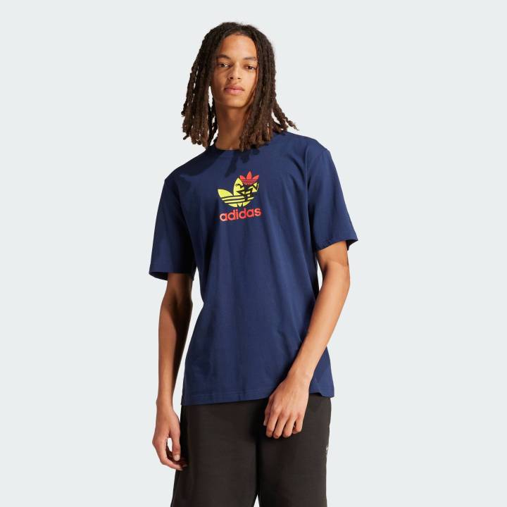 adidas Lifestyle Training Supply Short Sleeve Tee Men Blue IS0233 | Lazada