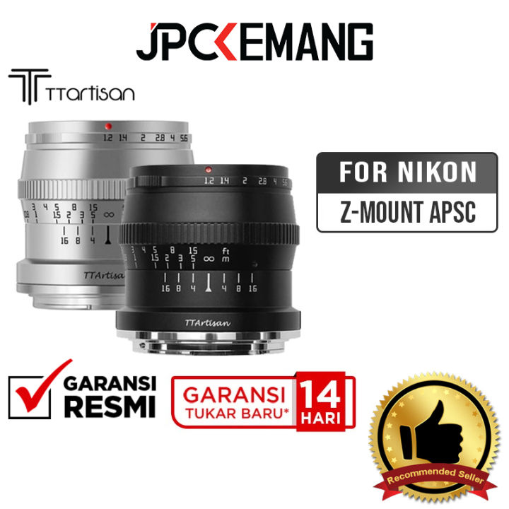 Ttartisan 50mm f1 2 nikon z apsc tt artisan 50mm f 1 2 jpc kemang