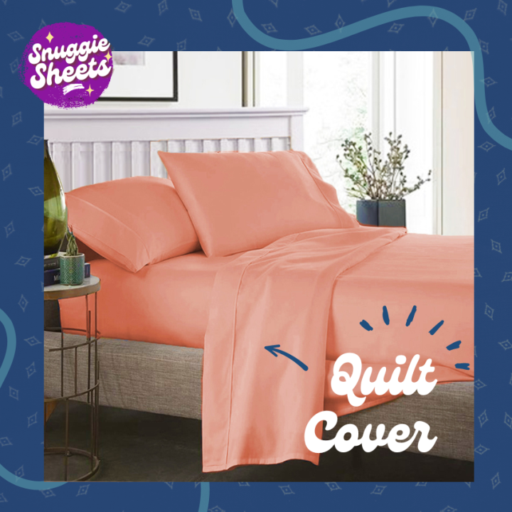 Snuggie Sheets PH [DUVET COVER ONLY] Peach Duvet Cover Premium Plain