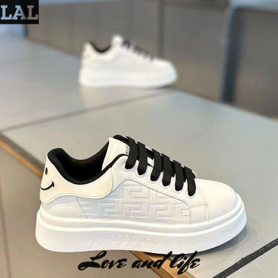 LAL Men's shoes breathable little white shoes student trend versatile platform sports shoes casual board shoes