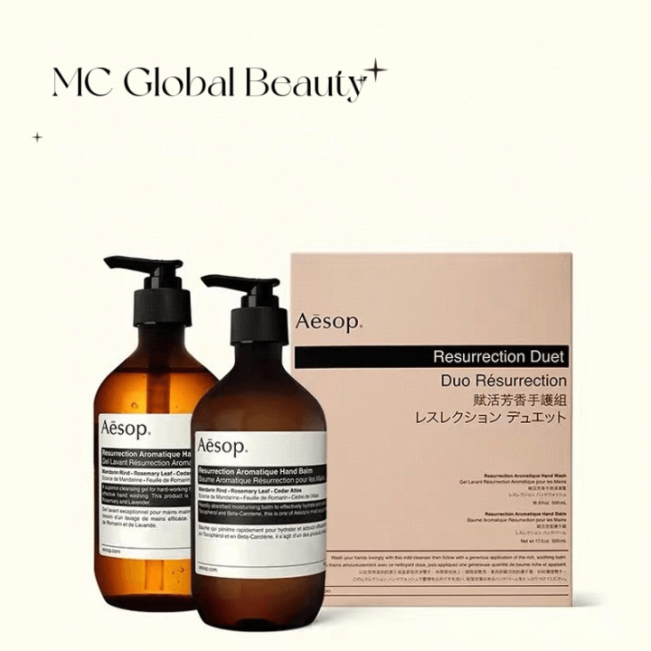 Aesop Resurrection Aromatique Hand Wash 500ml and hand balm and 500ml ...