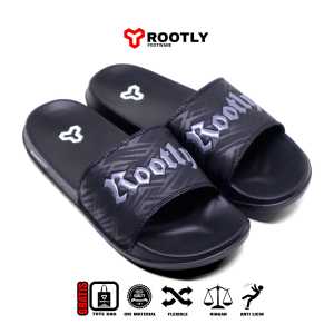 Rootly - Sandal Slide On Flat New Motif Embos Hits ( dont stop walking !!! )
